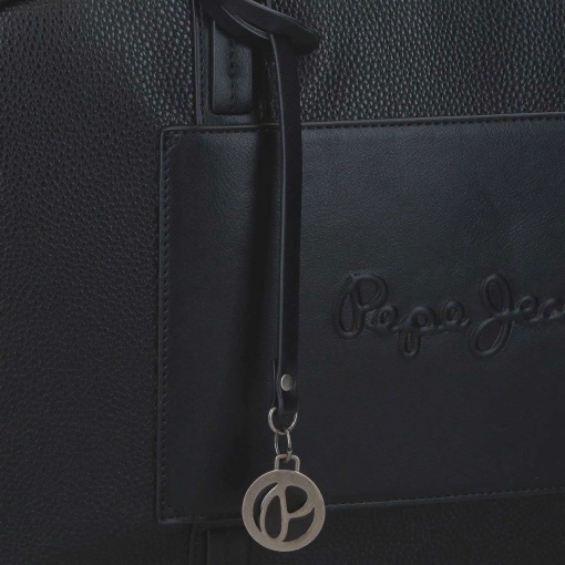 Pepe Jeans Frame black backpack for 13.3" laptop and tablet, adaptable to a trolley.