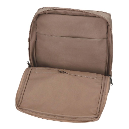 Pepe Jeans Frame taupe laptop and tablet backpack, adaptable to a trolley.