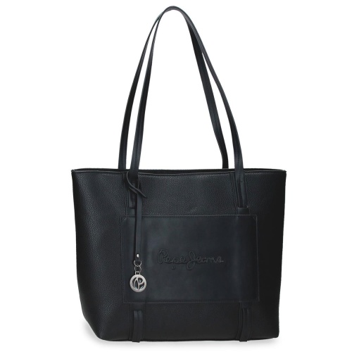 Bolsa de viaje Pepe Jeans Frame negra 40x29x14cm