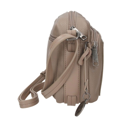 Mala de tiracolo Pepe Jeans Frame taupe 21x15x6cm