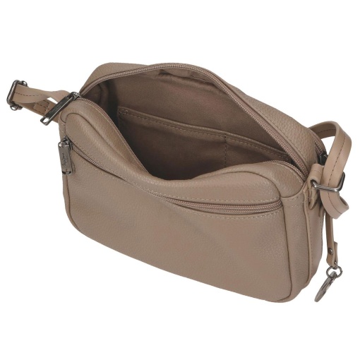 Mala de tiracolo Pepe Jeans Frame taupe 21x15x6cm