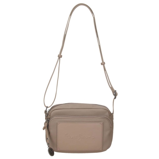 Mala de tiracolo Pepe Jeans Frame taupe 21x15x6cm