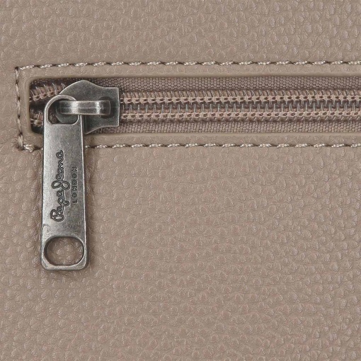 Mala de tiracolo Pepe Jeans Frame taupe 21x15x6cm