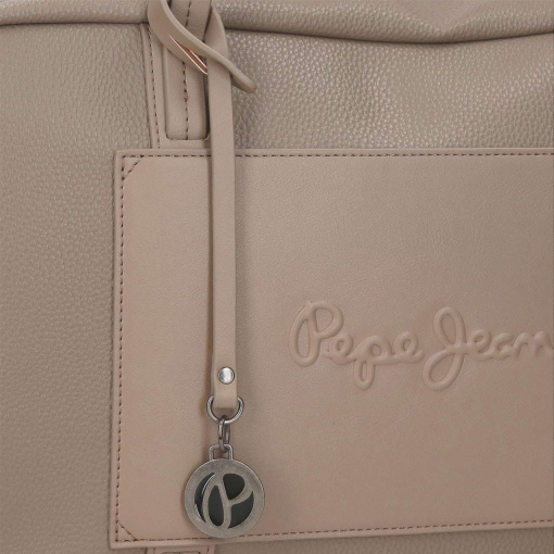 Mala de tiracolo Pepe Jeans Frame taupe 21x15x6cm