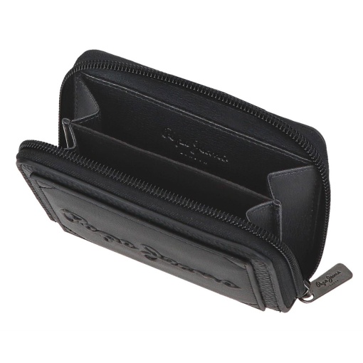 Carteira Pepe Jeans Frame preto 11x8,5x2cm
