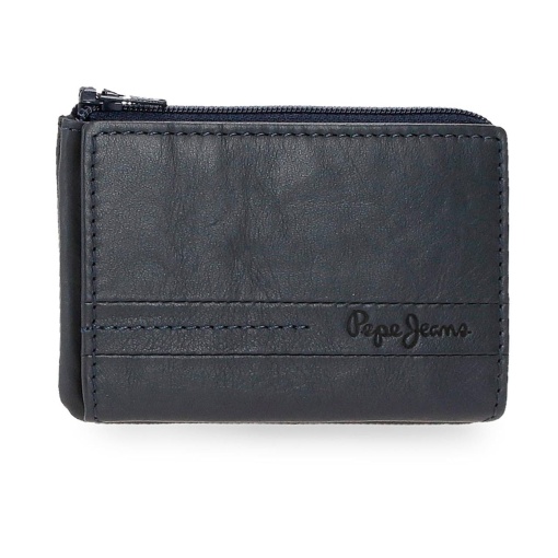 Tarjetero/monedero Pepe Jeans Aspen azul marino, 11x7x1,5 cm.