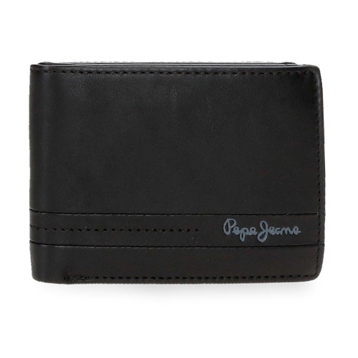Cartera negra Pepe Jeans Aspen 11x8x1cm