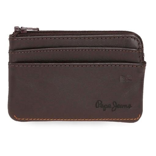 Monedero marrón Pepe Jeans Parker 10x7x1,5cm