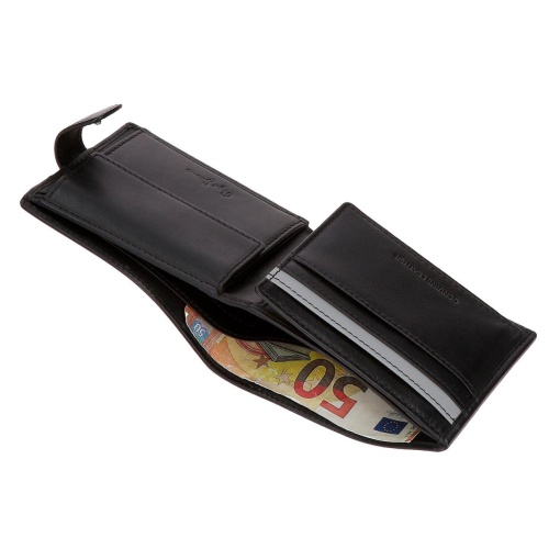 Carteira com presilha Pepe Jeans Parker preto 11x8,5x1cm