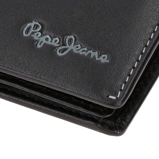 Carteira com presilha Pepe Jeans Parker preto 11x8,5x1cm