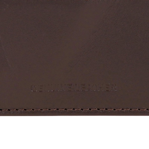 Pepe Jeans Parker brown wallet with clasp, 11x8.5x1cm
