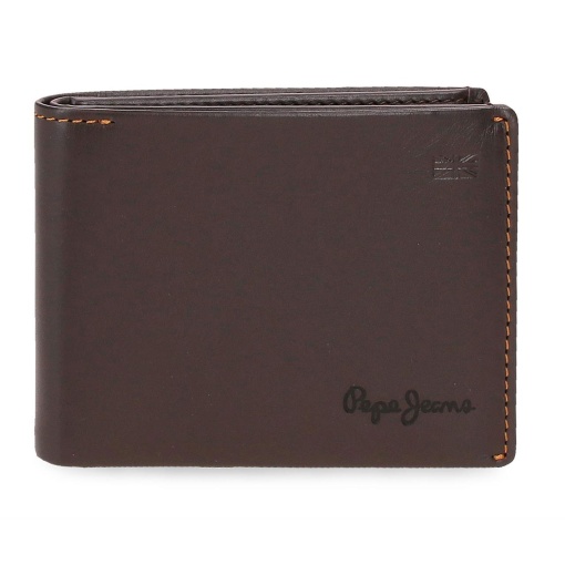 Cartera Parker marrón de Pepe Jeans, 11x8x1cm