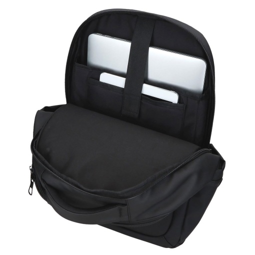 Pepe Jeans Dudley black backpack for 15.6" laptop and 12" tablet, adaptable to a trolley.