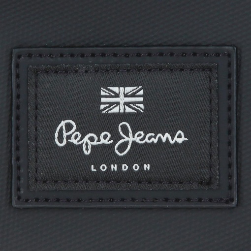 Pepe Jeans Dudley black backpack for 15.6" laptop and 12" tablet, adaptable to a trolley.