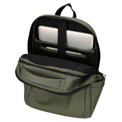 Pepe Jeans Dudley dark green backpack for 15.6" laptop and 12" tablet, adaptable to a trolley.