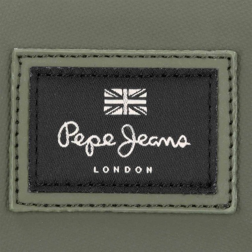 Pepe Jeans Dudley dark green backpack for 15.6" laptop and 12" tablet, adaptable to a trolley.