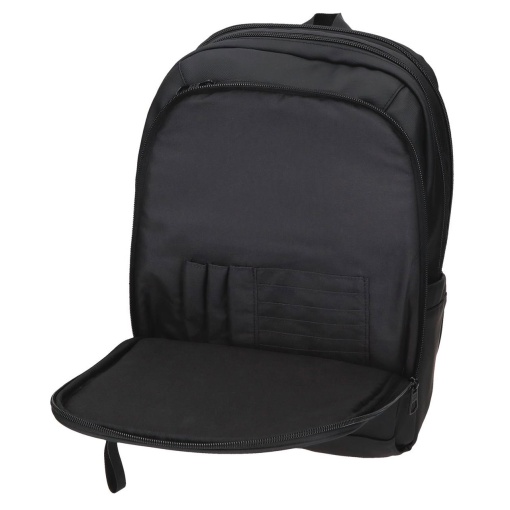 Pepe Jeans Dudley black backpack for 13.3" laptop and 12" tablet, adaptable to a trolley.