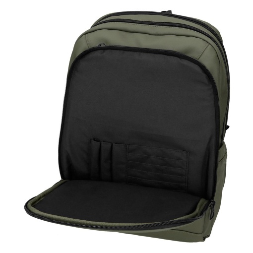 Pepe Jeans Dudley dark green backpack for 13.3" laptop and 12" tablet, adaptable to a trolley.