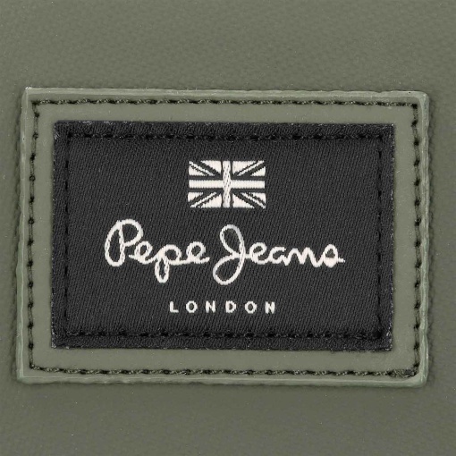 Pepe Jeans Dudley dark green backpack for 13.3" laptop and 12" tablet, adaptable to a trolley.