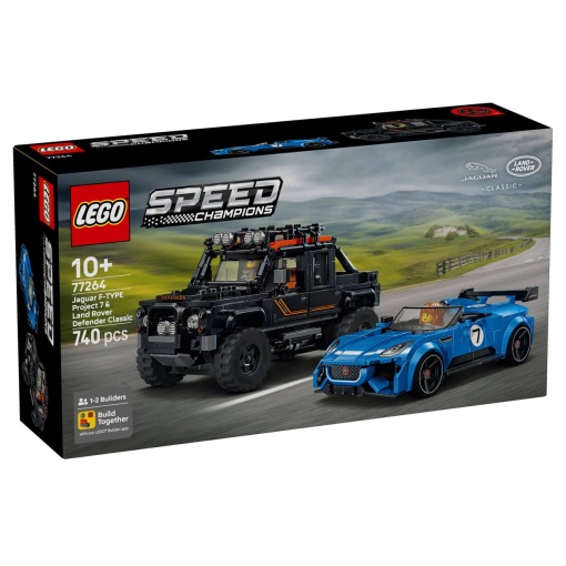 LEGO Speed Champions Jaguar Project 7 e Land Rover Defender 77264