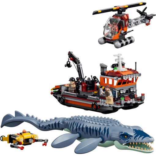 LEGO Jurassic World Ataque al barco del Mosasaurus 77983