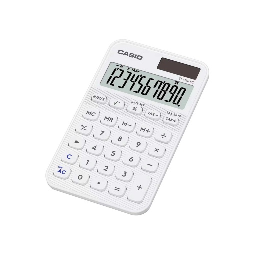 Casio SL-310YC white 10-digit pocket calculator