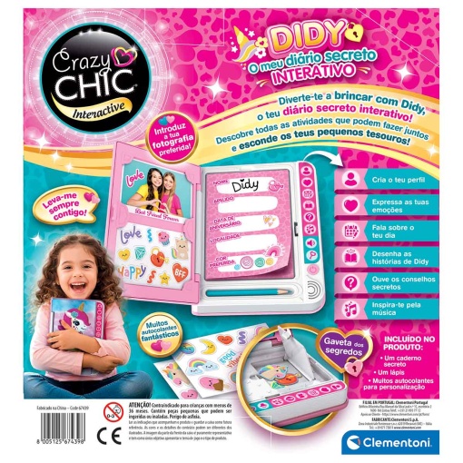 Crazy Chic Interactive - Didy diário secreto interativo Clementoni