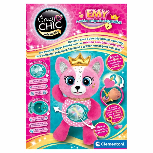 Crazy Chic Interactive - Emy plush from Clementoni Secrets
