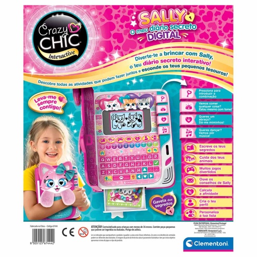 Crazy Chic Interactive - Sally diário secreto digital Clementoni