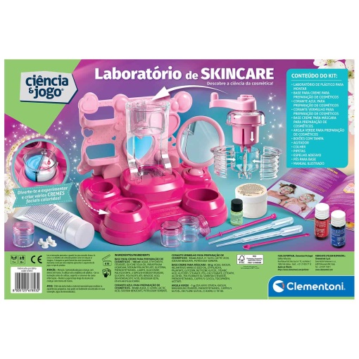 Laboratório de skincare Clementoni Ciência & Jogo Lab