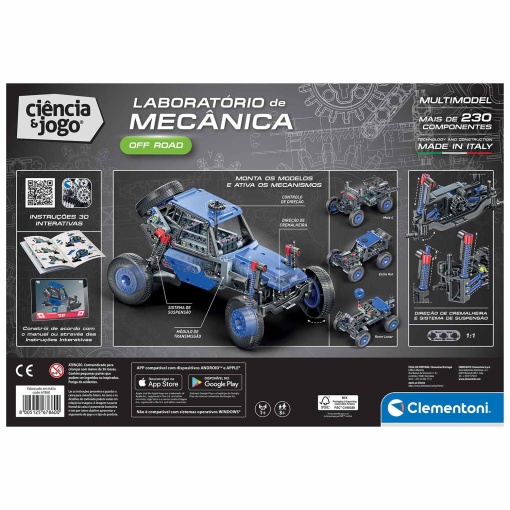 Laboratório de mecânica - Off Road Clementoni Ciência & Jogo