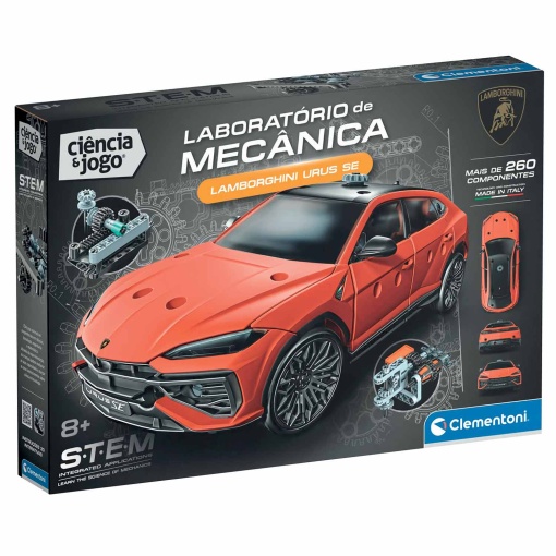 Laboratório de mecânica - Lamborghini Urus Clementoni Ciência & Jogo