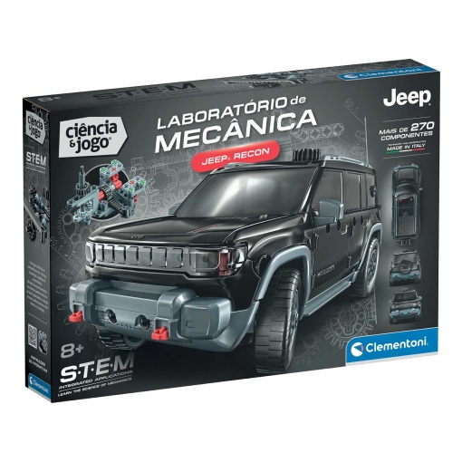 Laboratório de mecânica - Jeep Recoon Clementoni Ciência & Jogo