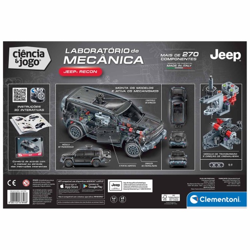 Laboratório de mecânica - Jeep Recoon Clementoni Ciência & Jogo
