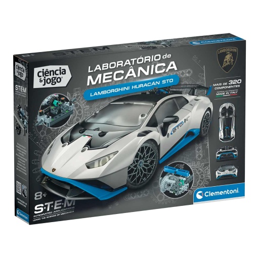 Laboratório de mecânica - Lamborghini Huracán Clementoni Ciência & Jogo
