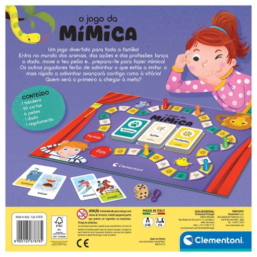 Clementoni Board Games mime game (Portuguese version)