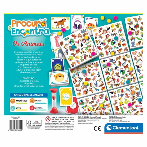 Procura e encontra - animais Clementoni Board Games