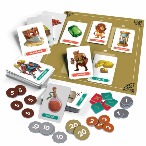 Medieval Fair Deluxe Edition Clementoni Board Games (Portuguese version)