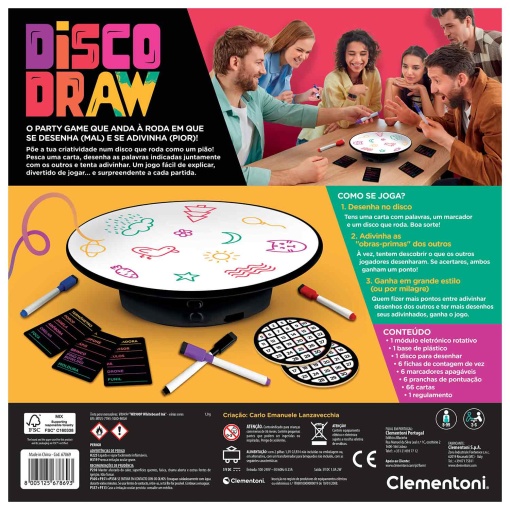 Disco Draw Clementoni Board Games