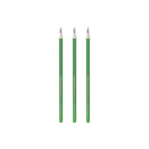 Refill for Legami green erasable gel ballpoint pen 0.7mm (3 units) 7