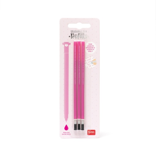Recarga para esferográfica de gel apagável Legami rosa 0,7mm (3 unidades) 8
