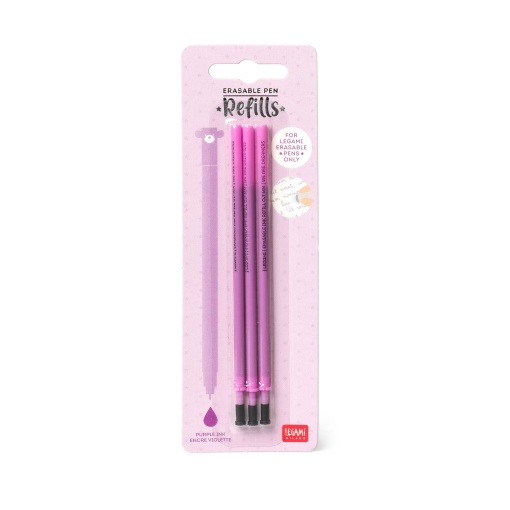 Refill for Legami erasable gel ballpoint pen, purple, 0.7mm (3 units) 9