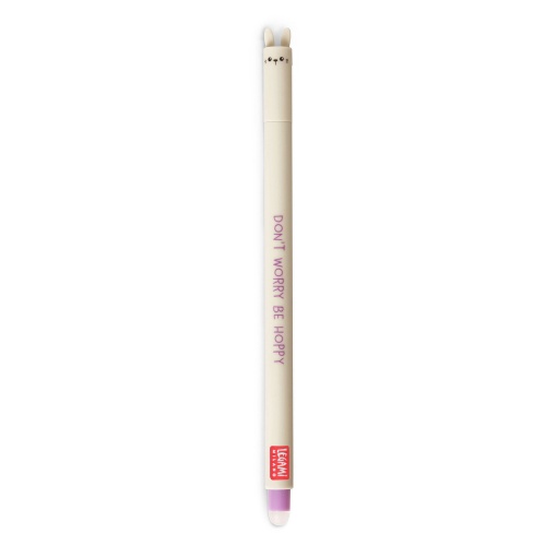 Legami Bunny "Don't Worry Be Hoppy" 66 erasable gel ballpoint pen