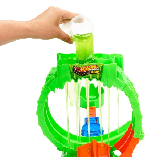 Pista de desafíos Chaotic Loops de Hot Wheels Monster Trucks Mattel JMK91