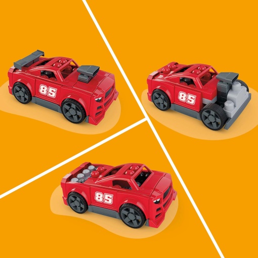 Mega Bloks 26-piece race car to build 3 in 1 Mattel JKG35