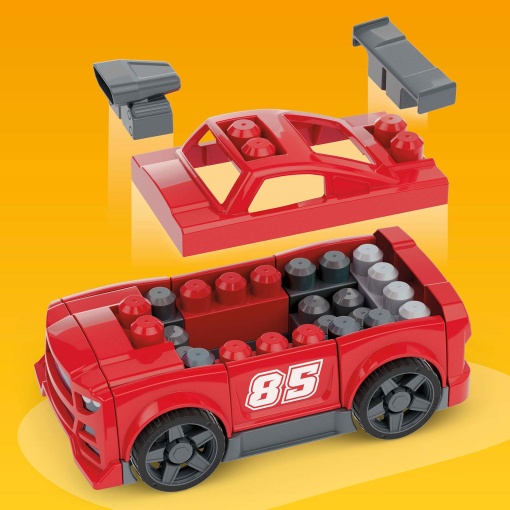 Mega Bloks 26-piece race car to build 3 in 1 Mattel JKG35