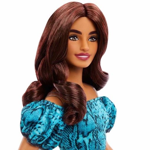 Barbie Fashionista with snake print top and skirt Mattel FBR37/JJN63