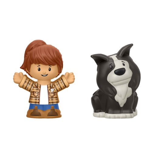 Little People trator empurra e brinca Fisher-Price Mattel JGX12