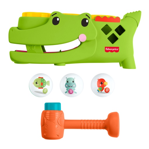 Crocodilo para sentar e brincar Fisher-Price Mattel JLB94