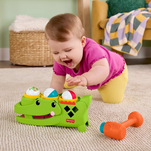 Crocodilo para sentar e brincar Fisher-Price Mattel JLB94